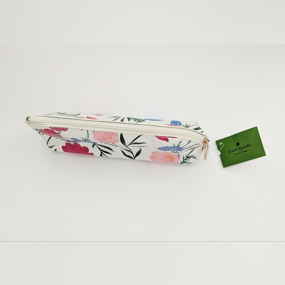 NWT Kate Spade Floral Garden Blossom Cosmetic/Make-Up Bag/Pouch, Pencil Case - Picture 4 of 13